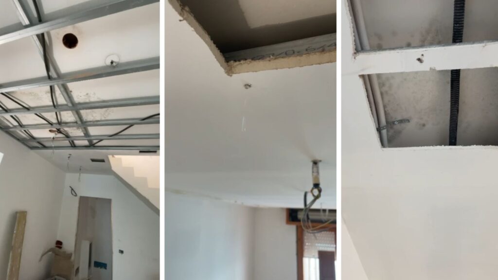 apertura controsoffitti infiltrazioni appartamento Rimini muffa umidità risanamento