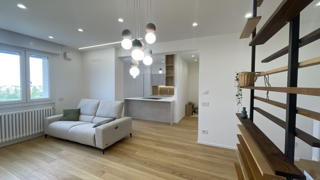 ristrutturazione appartamento Rimini open space finale